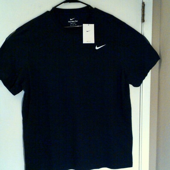 NEW NIKE Dri-FIT TRAINING "Fitness Tee" MEN'S BLACK WHITE T-SHIRT 2XL AR6029-010 - Picture 6 of 6